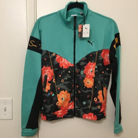 NWT Turquoise Puma x Sue Tsai Track Jacket - Picture 1 of 2